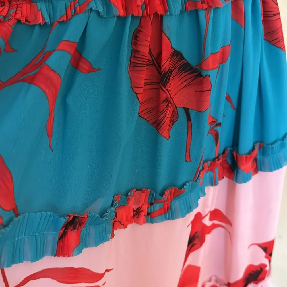 Ted Baker London Floral Dress with Drawstring Tie Waist - Picture 9 of 11
